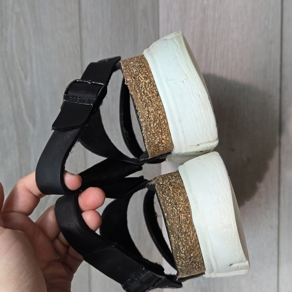 Papillio Women Cameron MarblStrappy Chunky Tractor Platform shoes Sandals sz 9.5 - Picture 6 of 15